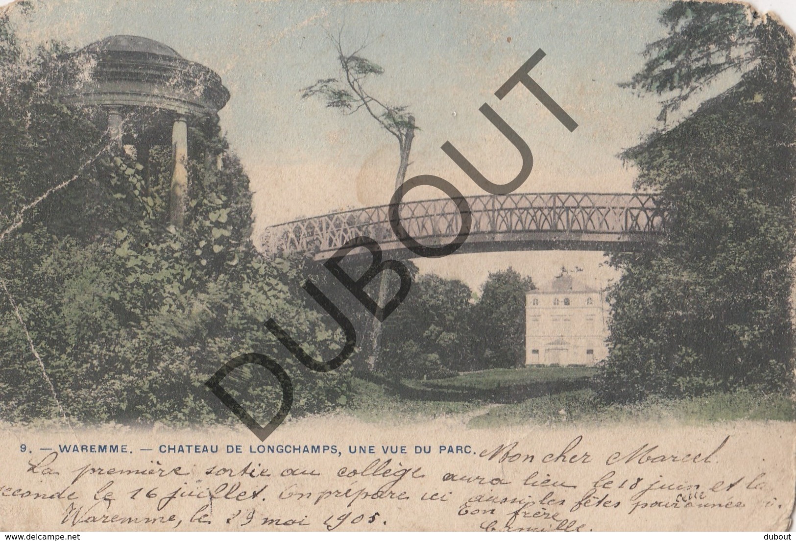 Postkaart - Carte Postale BORGWORM/WAREMME Chateau De Longchamps, Une Vue Du Parc 1905 (O23) - Waremme