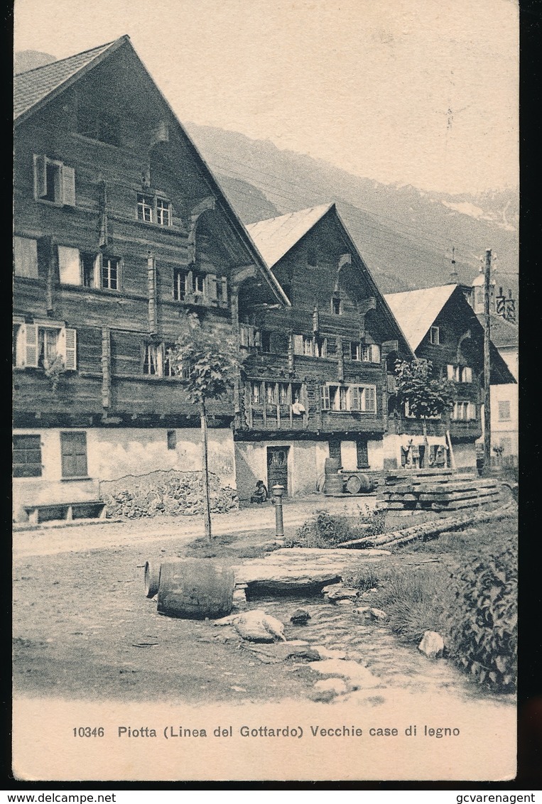 PIOTTA  LINEA DEL GOTTARDO - VECCHIE CASE DI LEGNE - Altri & Non Classificati