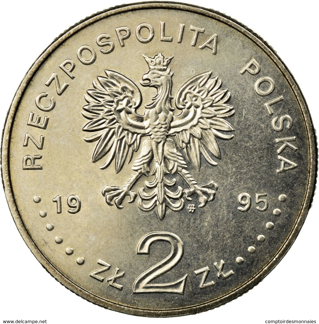 Monnaie, Pologne, 2 Zlote, 1995, TTB, Copper-nickel, KM:297 - Poland