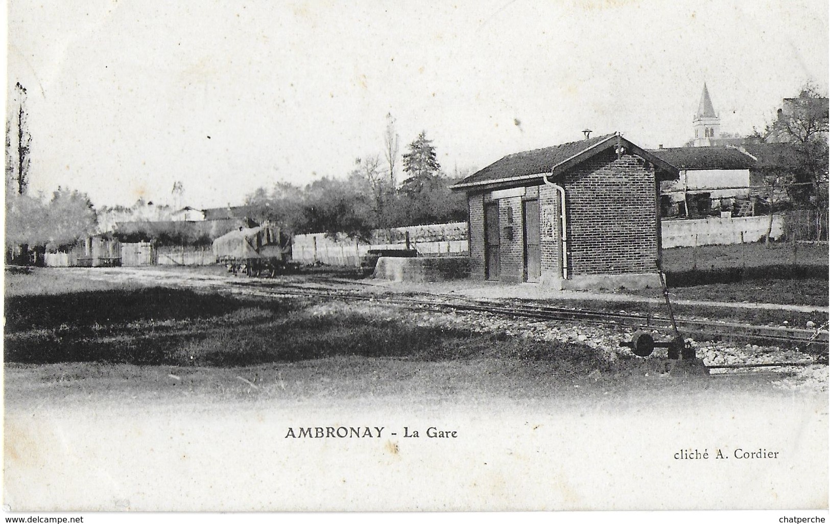 AMBRONAY 01 AIN LA GARE LIGNE SECONDAIRE EDIT CORDIER - Non Classificati