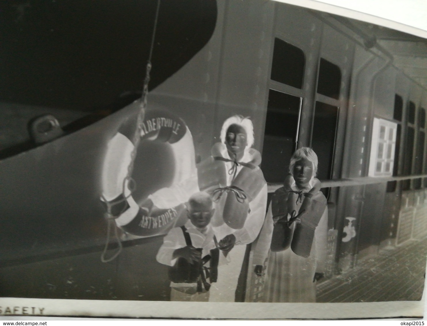 ALBERTVILLE  COPACABANA BATEAUX COMPAGNIE MARITIME BELGE LOT 1 NÉGATIF PHOTO  +  VIEUX PAPIERS VOYAGE CONGO - Other & Unclassified