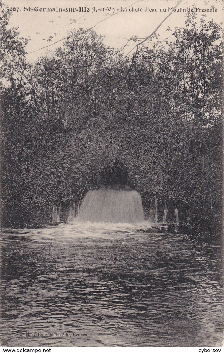 SAINT-GERMAIN-sur-ILLE - La Chute D'eau Du Moulin De Fresnais - Saint-Germain-sur-Ille