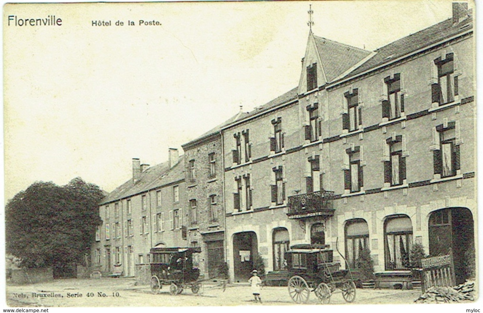 Florenville. Hôtel De La Poste. Attention Petite Pliure Coin Droit En Haut. - Florenville