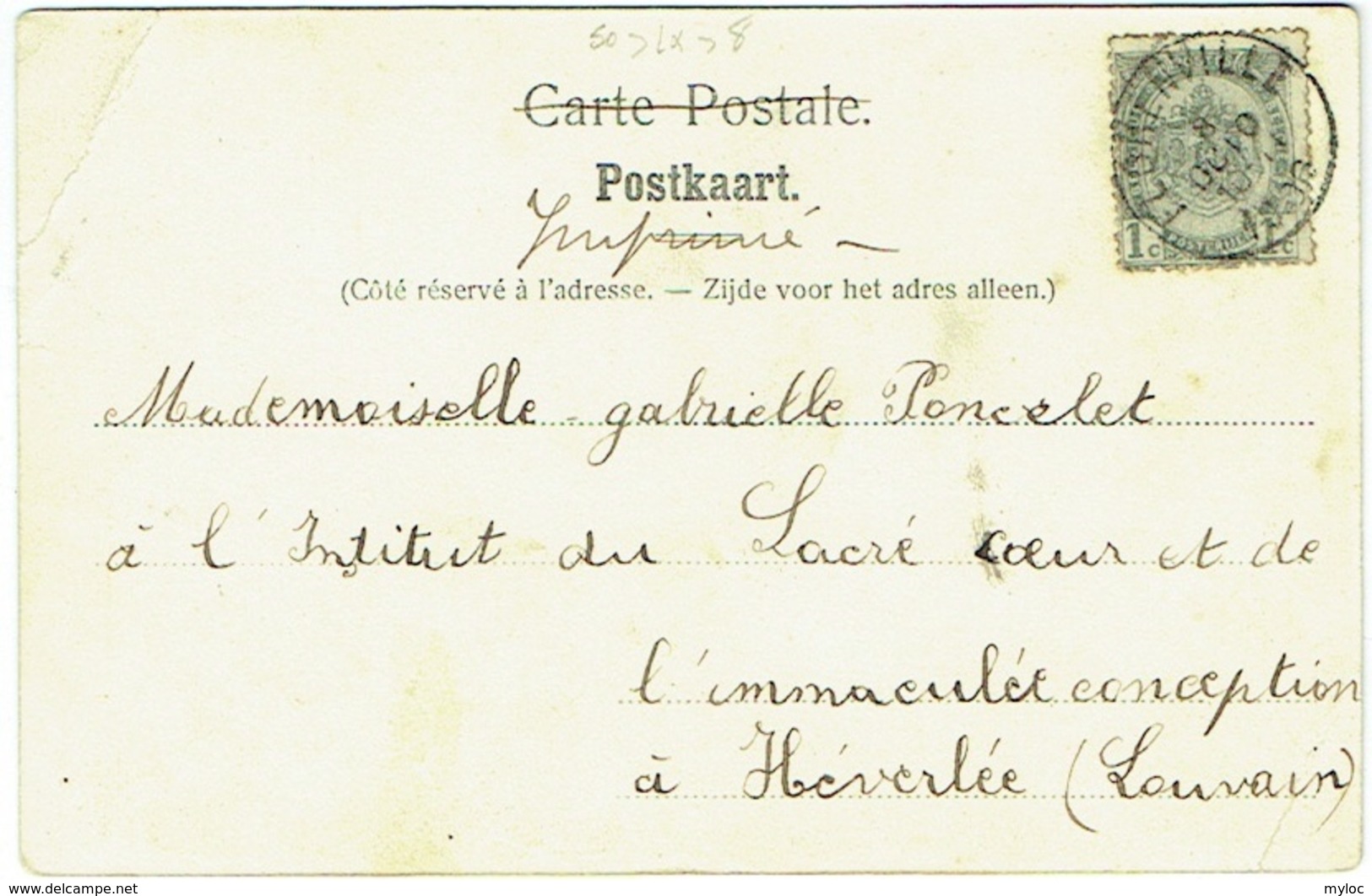 Florenville. Hôtel De La Poste. Attention Petite Pliure Coin Droit En Haut. - Florenville