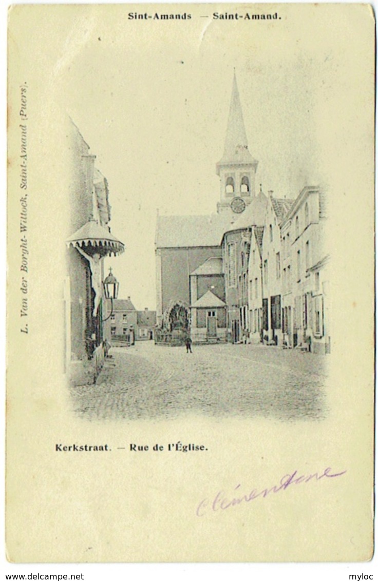 Antwerpen Sint-Amands. Kerskstraat. Rue De L'Eglise. - Sint-Amands