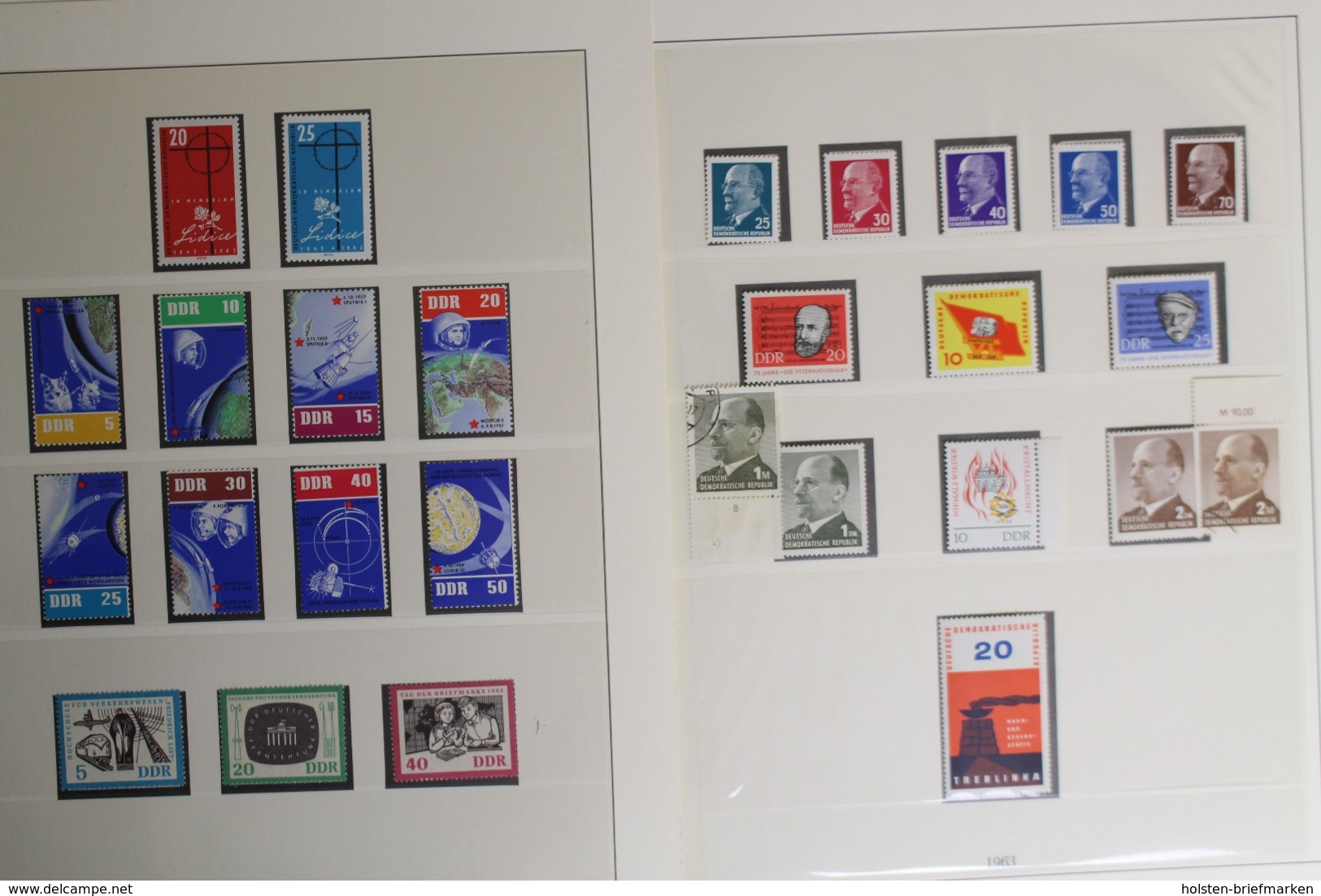 DDR 1960-1964, postfrische Sammlung auf Lindner T