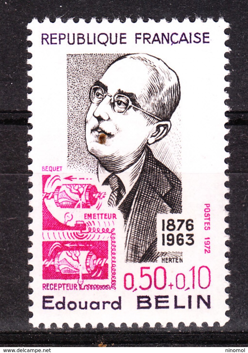 Francia - 1972. Edouard Bélin, Inventore Del Bélinographe, Antenato Del Fax. Fax Prototype. MNH - Telecom