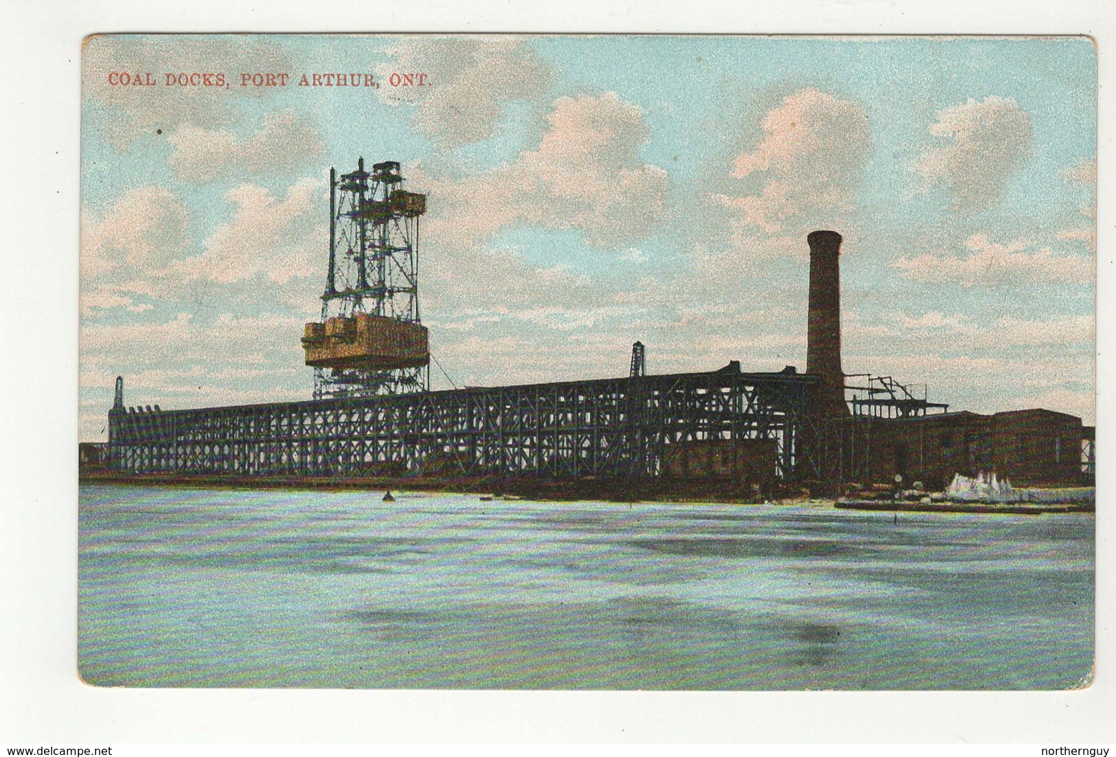 PORT ARTHUR, Ontario, Canada, Coal Docks, 1907 Postcard, Thunder Bay County - Port Arthur
