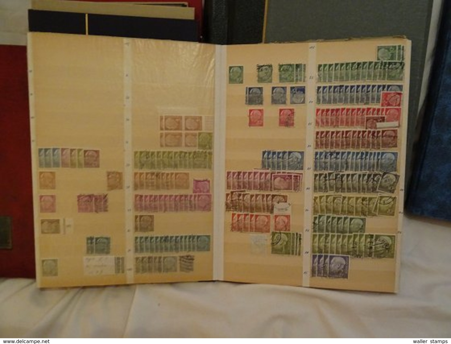 Lot With World Stamps In Albums