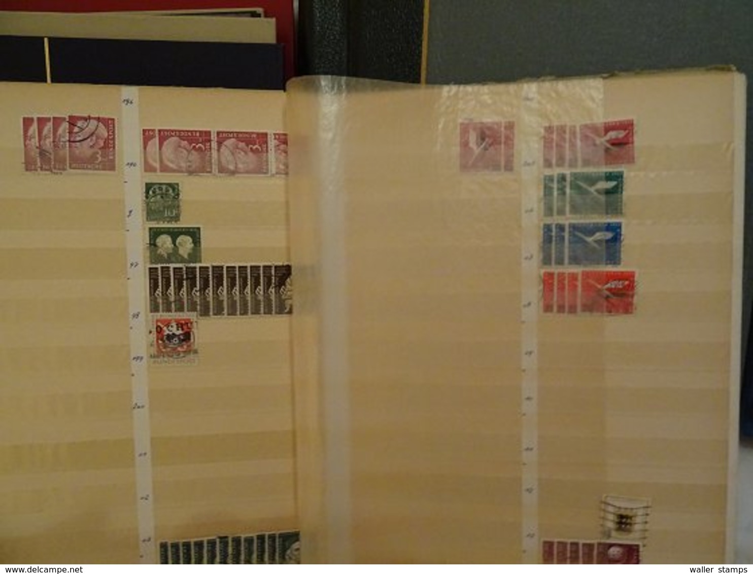 Lot With World Stamps In Albums