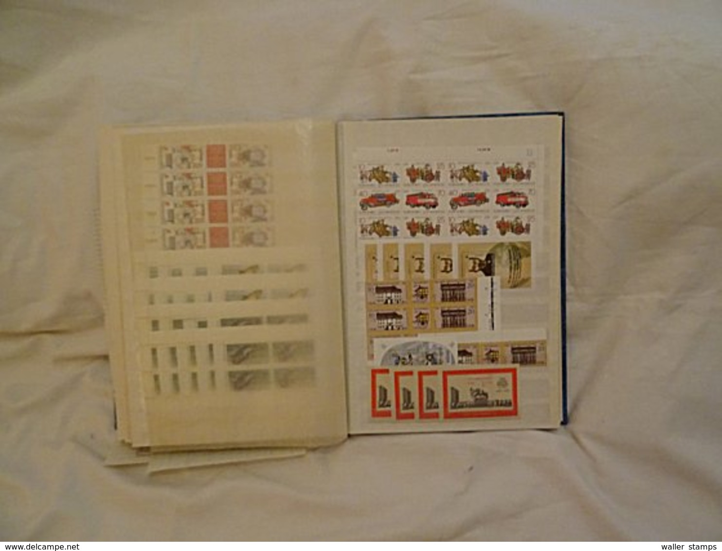 Lot With World Stamps In Albums