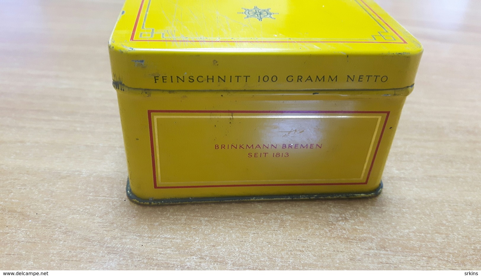 empty metal box tin can Bristol Virginia Bremen Germany tobacco cigaretes blechdose tabak Deutschland
