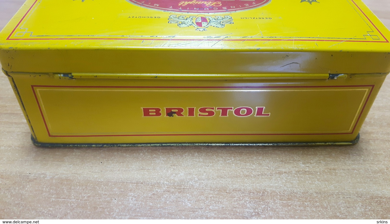 empty metal box tin can Bristol Virginia Bremen Germany tobacco cigaretes blechdose tabak Deutschland