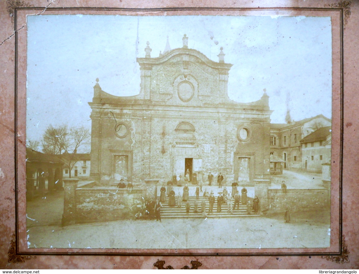 Grande Fotografia Torino Chiesa Primo '900 Animata Fotografia Nazionale - Altri & Non Classificati
