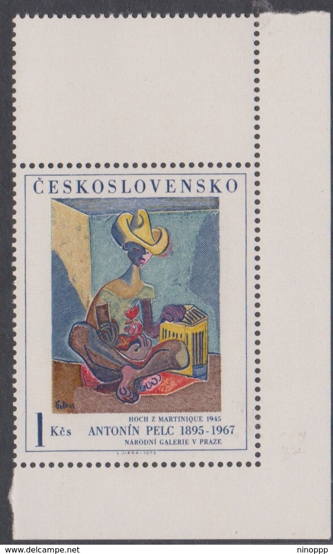 Czechoslovakia Scott 1908 1973 Paintings, Boy From Martinique, Mint Never Hinged - Unused Stamps