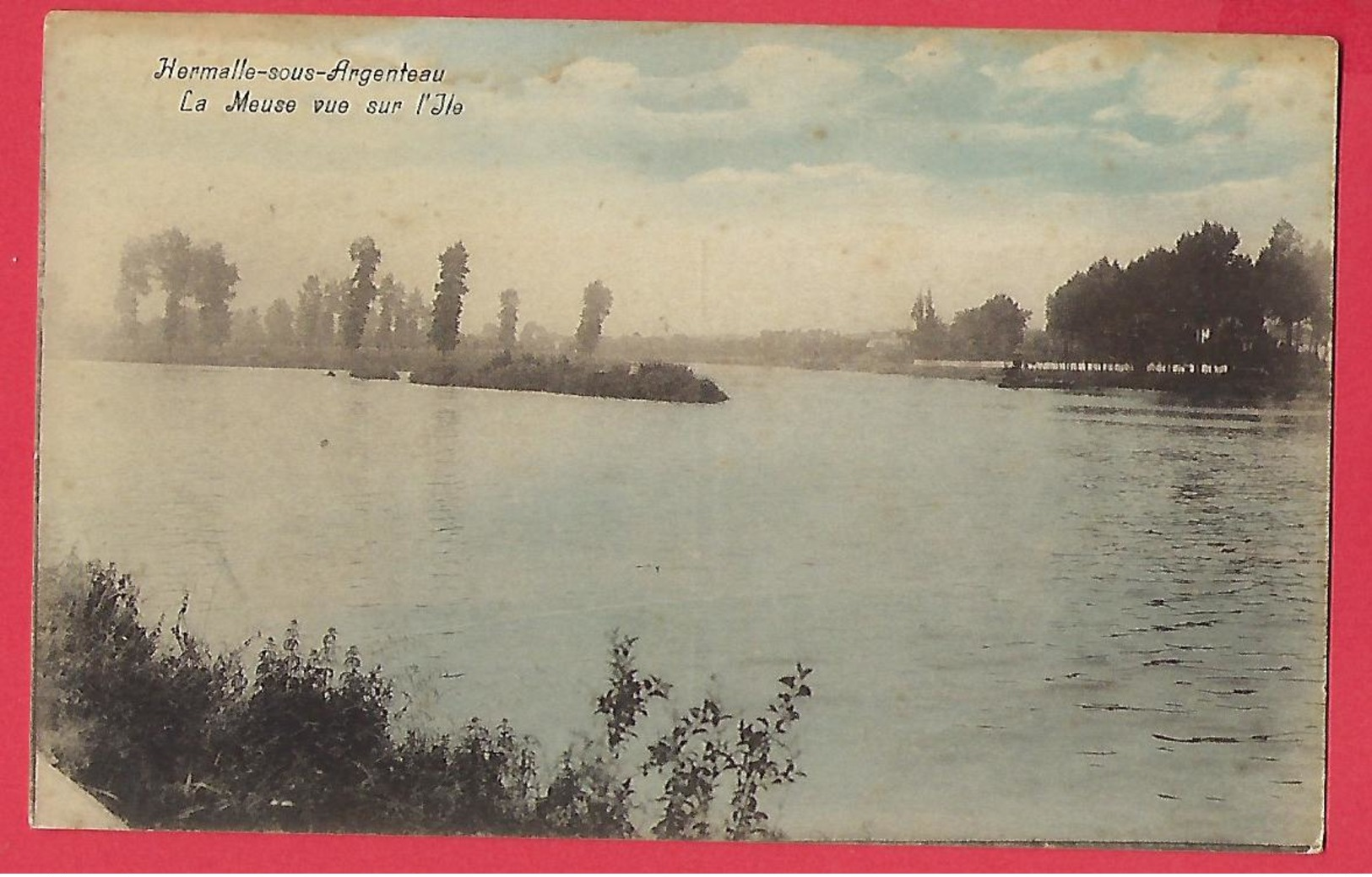 HERMALLE-SOUS-ARGENTEAU  -  La Meuse Vue Sur L'île - Oupeye