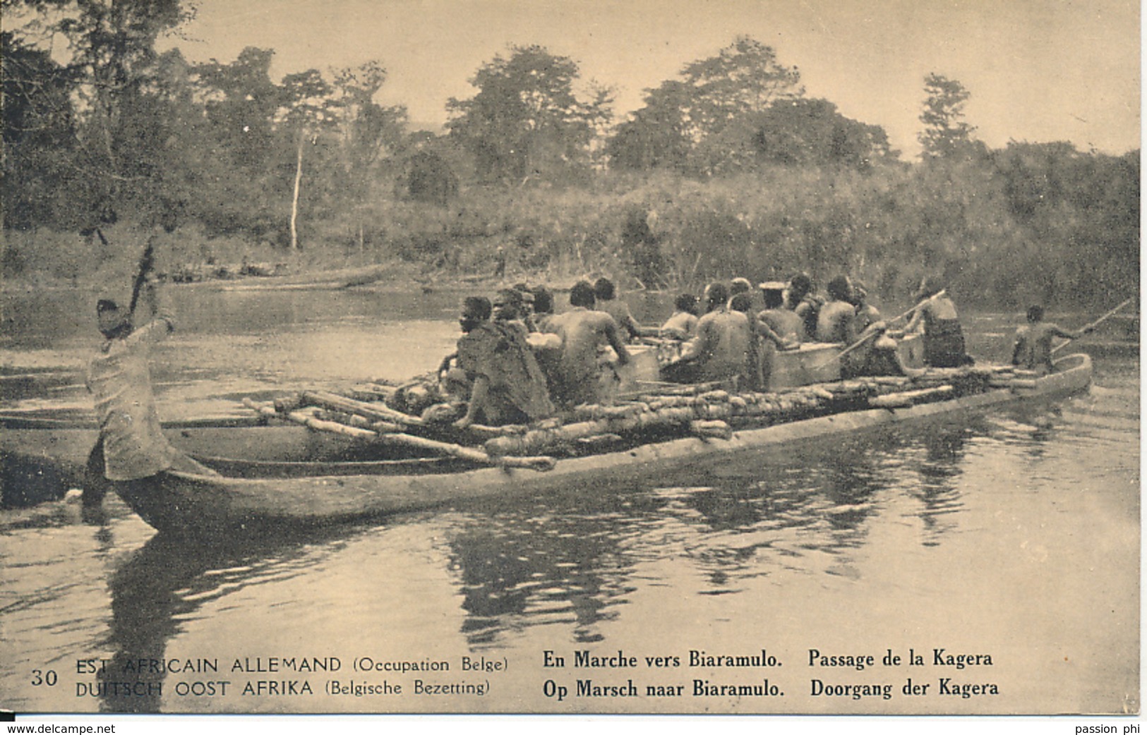 GEA RUANDA URUNDI 1918 ISSUE PPS STIBBE 11 VIEW 30 CTO BPCVPK 17 - Entiers Postaux