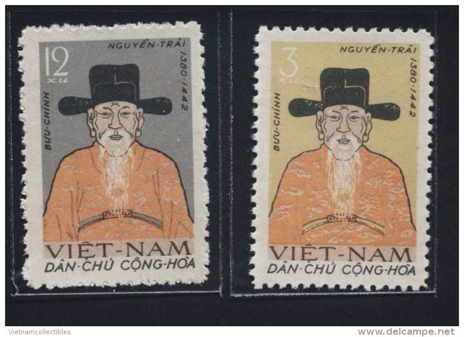 North Vietnam Viet Nam MNH Perf Stamps  1962 : Nguyen Trai - National Hero / Costume (Ms115) - Viêt-Nam