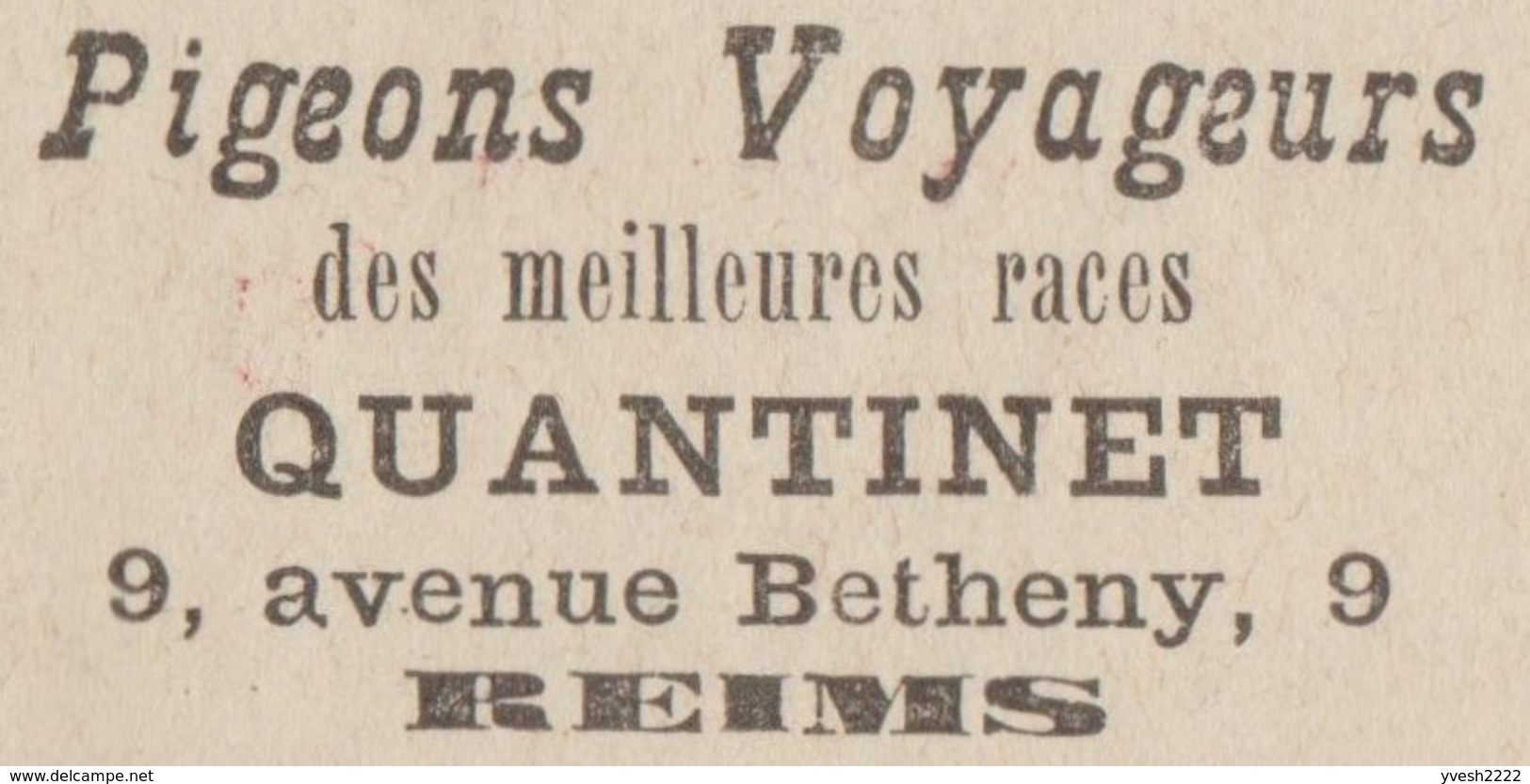 France 1887. Enveloppe-lettre Annonces. Pigeon Voyageur Ortolan Vélodrome, Vin, Photo 1/40 Seconde, Plante Médicinale - Tauben & Flughühner
