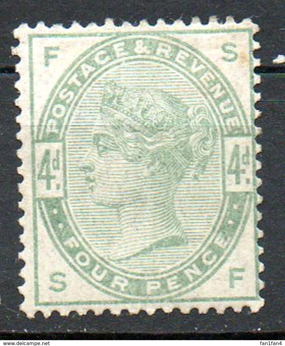 GRANDE BRETAGNE - 1883-84 - N° 81 - 4 D. Vert - (Victoria) - Nuovi