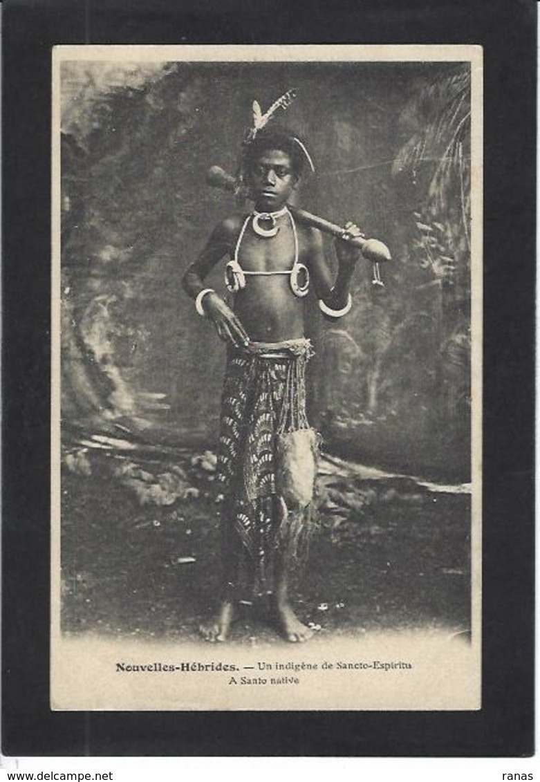 CPA Nouvelles Hébrides Non Circulé VANUATU Type Ethnic - Vanuatu