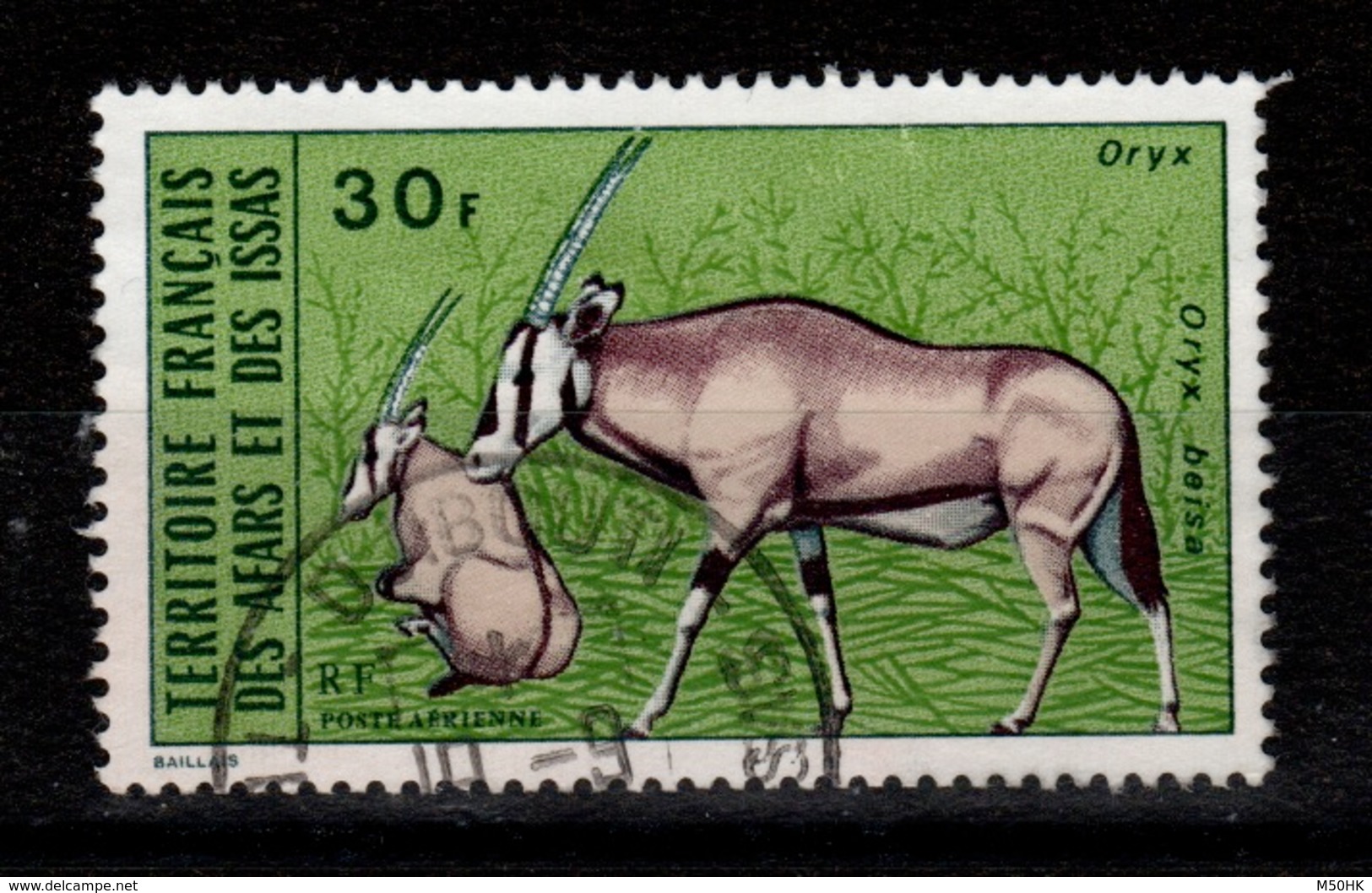 Afars Et Issas - YV PA 80 Oblitere Oryx - Oblitérés