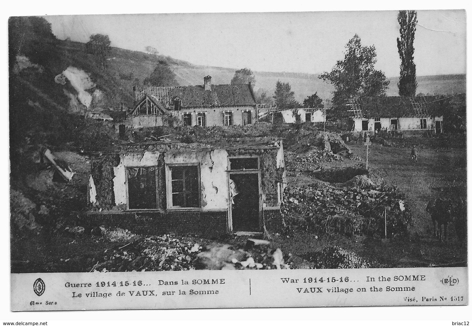 VAUX - Ruine Du Village De La Somme - War 1914-18