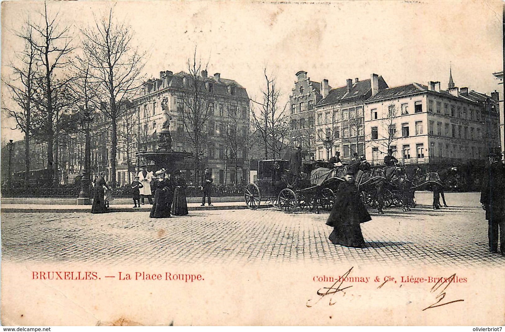 Bruxelles - La Place Rouppe - Marktpleinen, Pleinen