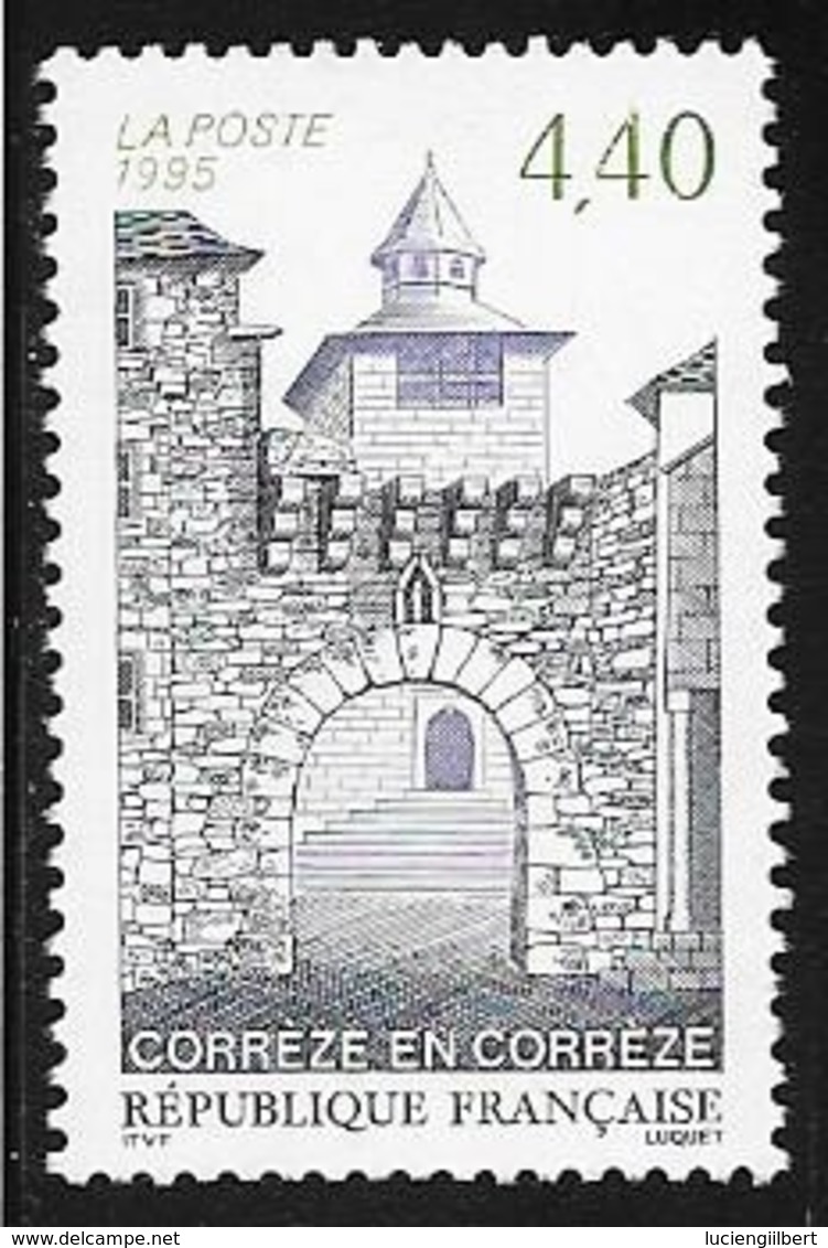 TIMBRE N° 2957  -   CORREZE   - NEUF - 1995 - Unused Stamps