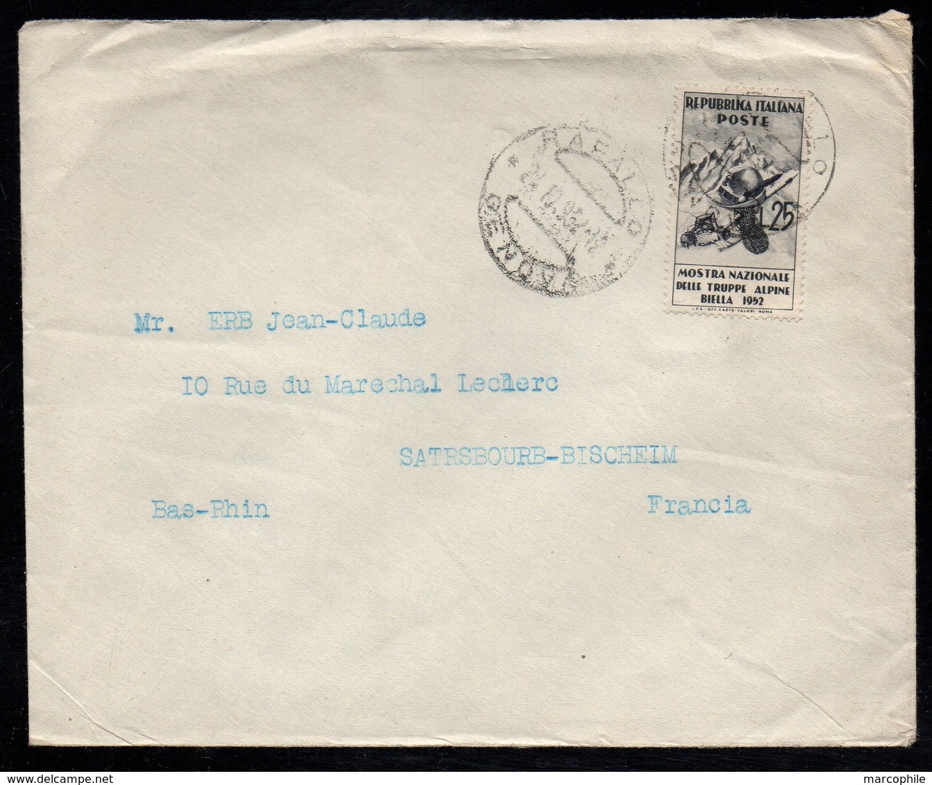 RAPALLO - ITALIE - ITALIA / 1952 - LETTRE POUR LA FRANCE (ref LE3166) - 1946-60: Marcophilie