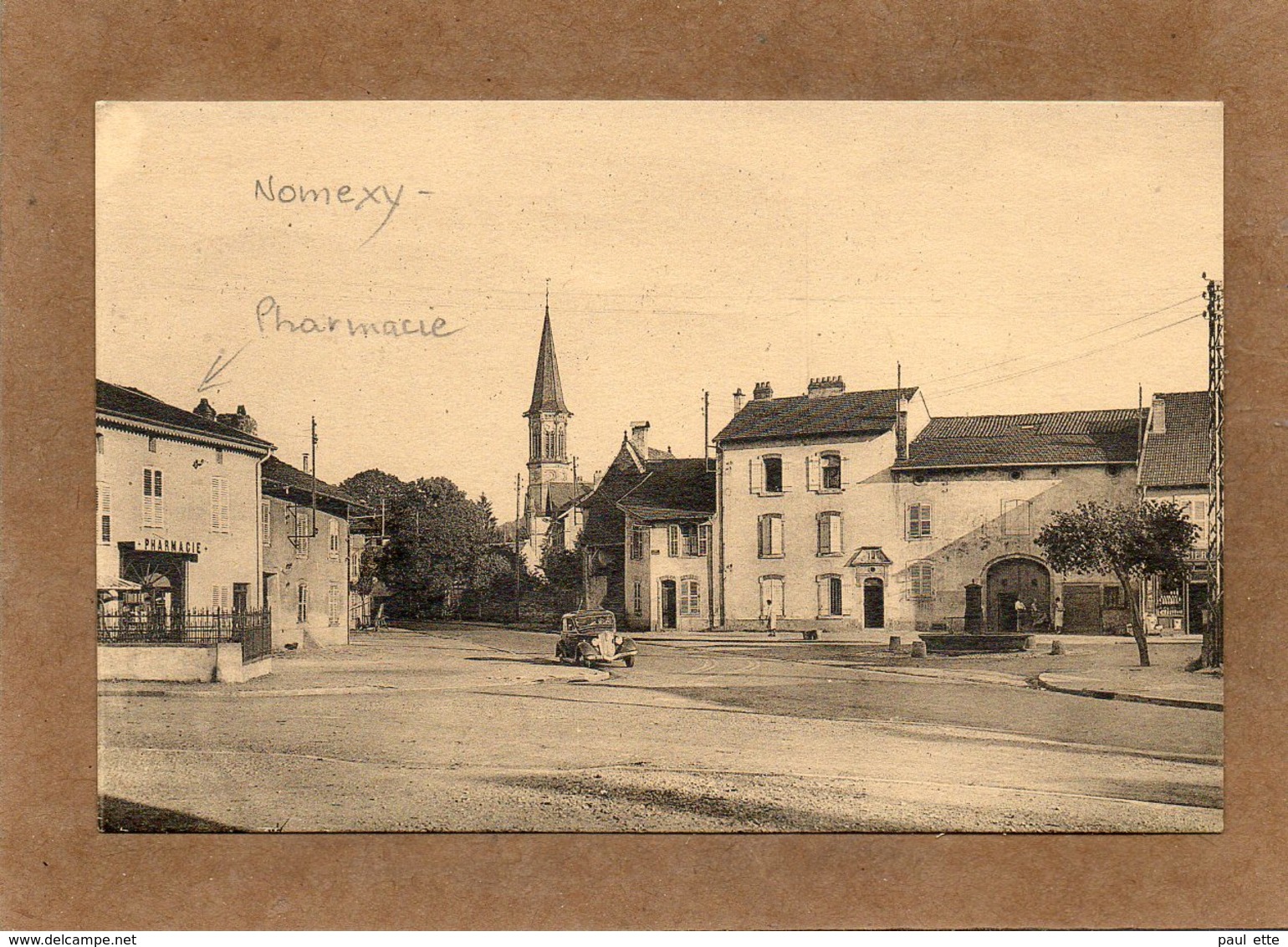 CPA - NOMEXY (88) - Aspect De La Pharmacie Du Centre-bourg Dans Les Années 30 / 40 - Nomexy