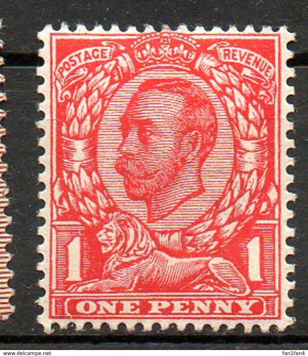 GRANDE BRETAGNE - 1911 - N° 130 - 1 D. Rouge - (Anniversaire De L'avènement De George V) - Unused Stamps