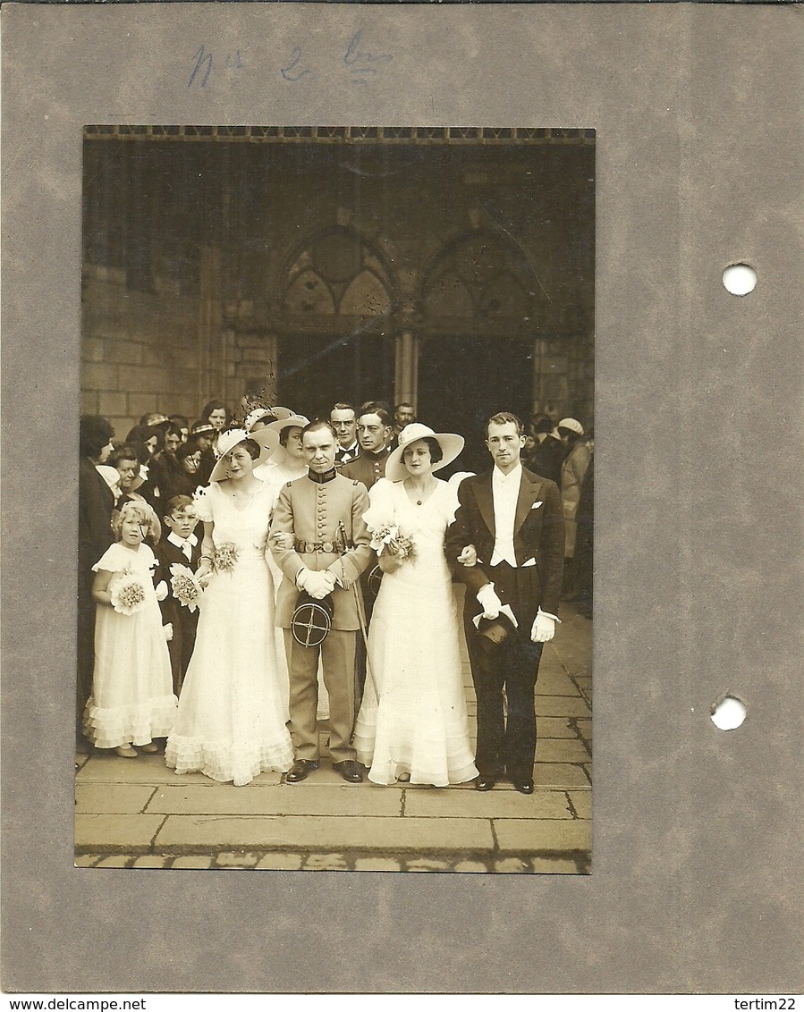 ( BRETAGNE)(22 COTES DU NORD)( SAINT BRIEUC ) (PHOTO DELAUNAY )( MARIAGE )( MILITAIRES ) - Lieux