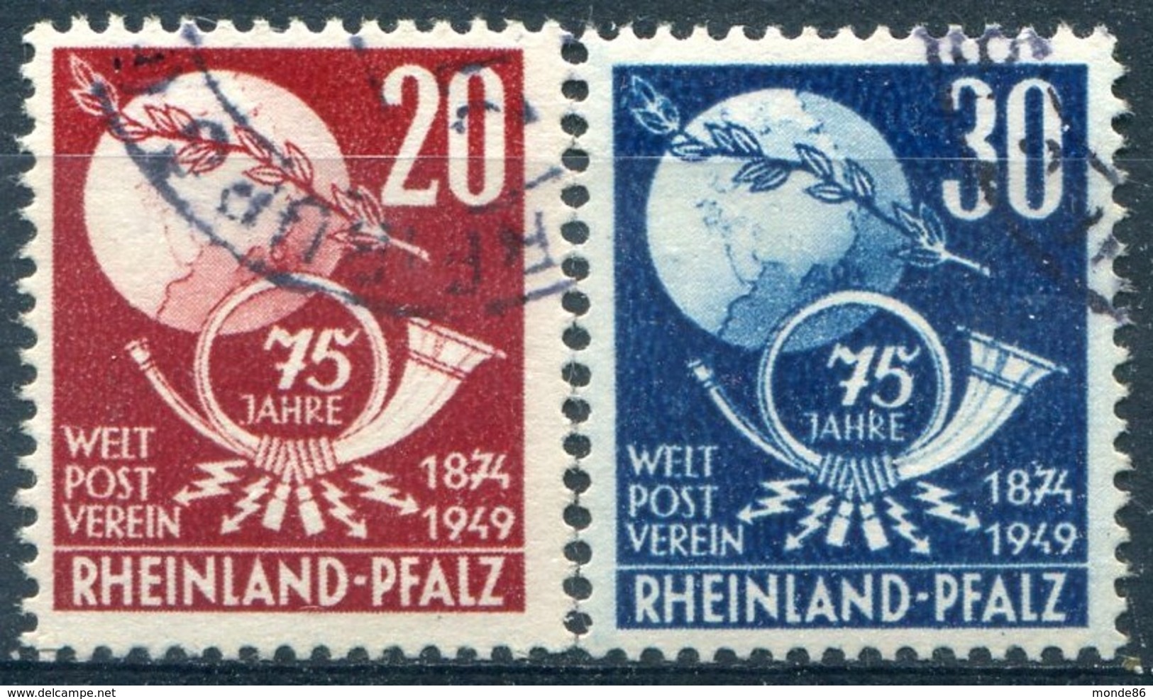 Rhéno-Palatin - Y&T  N° 50-51 (o) - Rheinland-Pfalz