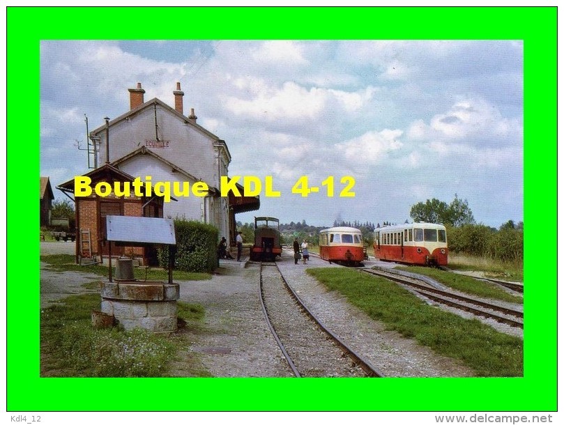 AL 351 - Autorail Verney X 244, Billard X 244 Et Locotracteur BA 13 En Gare - ECUEILLE - Indre 36 - BA - Autres & Non Classés