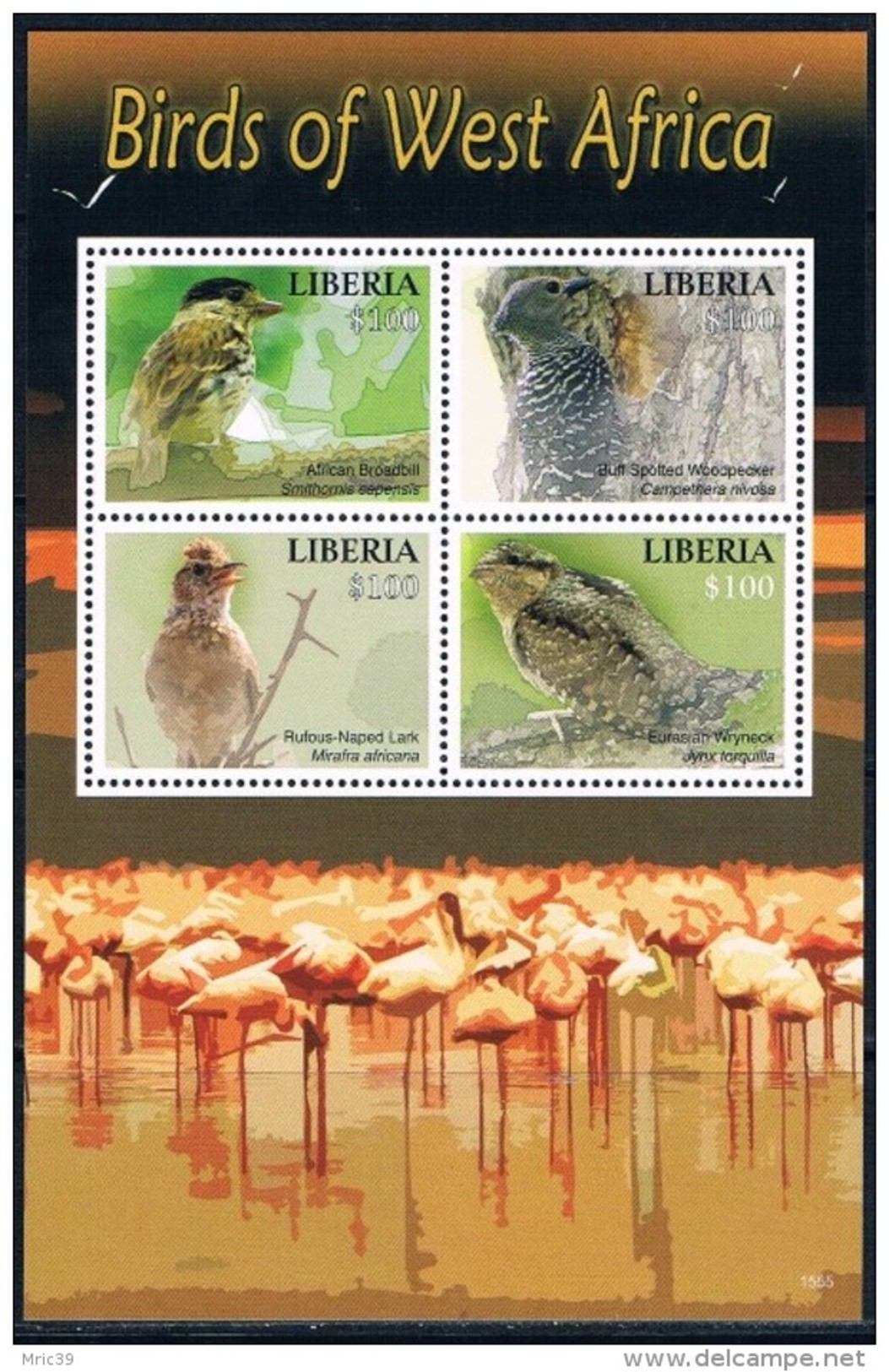 Bloc Sheet  Oiseaux Birds  MNH  Neuf ** Liberia - Other & Unclassified