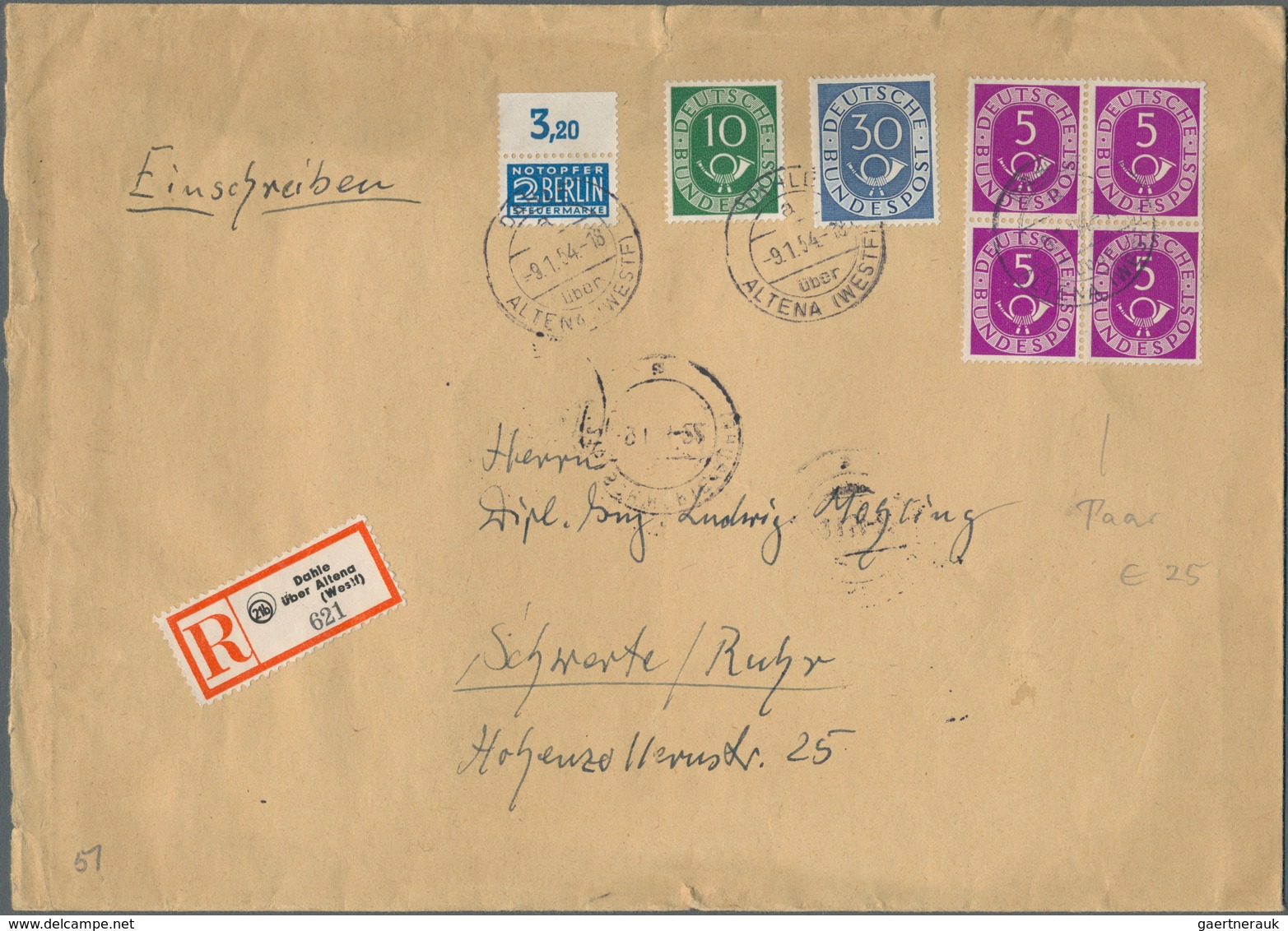 Nachlässe: 1948/1980 (ca.), Deutschland Nach 1945, Briefeposten Mit Einigen Hundert Großbriefen, Ein - Vrac (min 1000 Timbres)