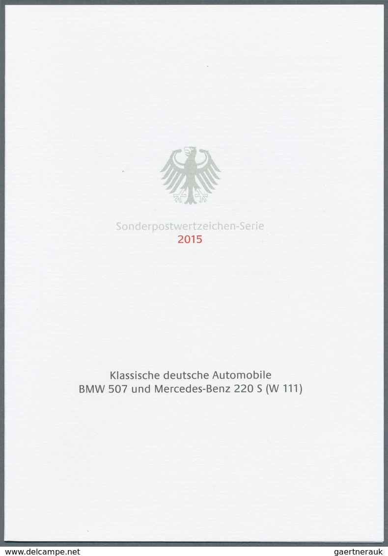 Nachlässe: 2002/2015. Riesige Sammlung Von Einigen Hundert MINISTER-KLAPPKARTEN Mit Den Deutschen So - Vrac (min 1000 Timbres)