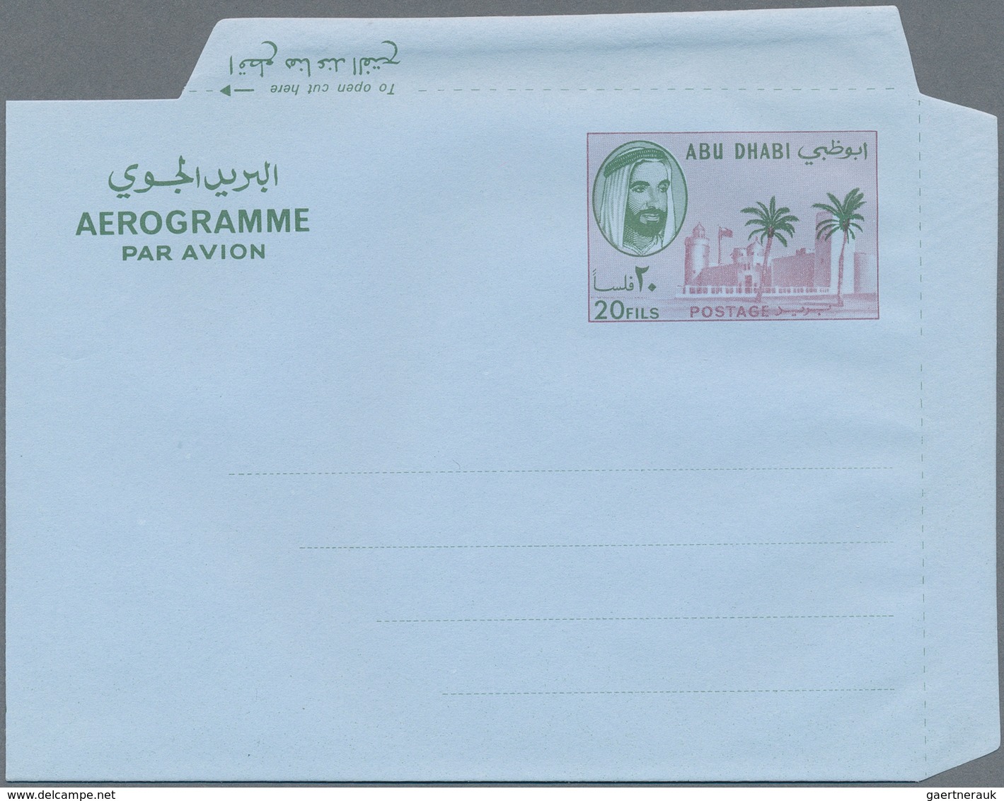 Abu Dhabi: 1963/71, Covers (4 Inc. First Definitives Cpl. Set FDC, Resp. Cto 1965) And Mint/cto Airl - Abu Dhabi