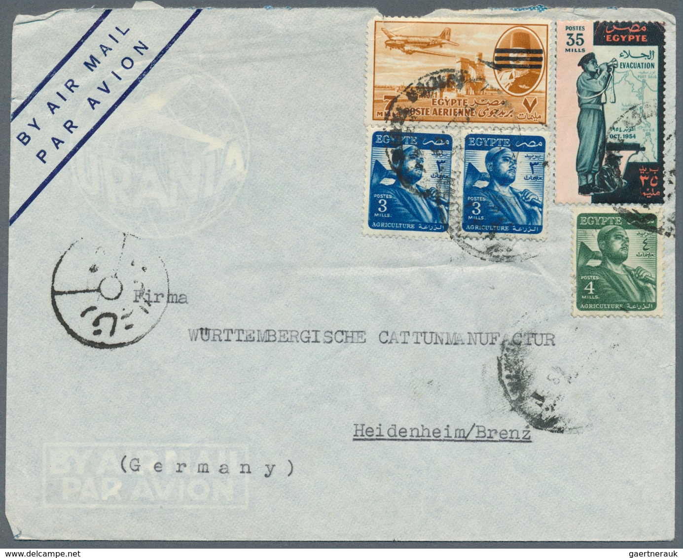 Ägypten: starting about 1900, cover lot of more than 400 covers many to Germany or GDR, some interna