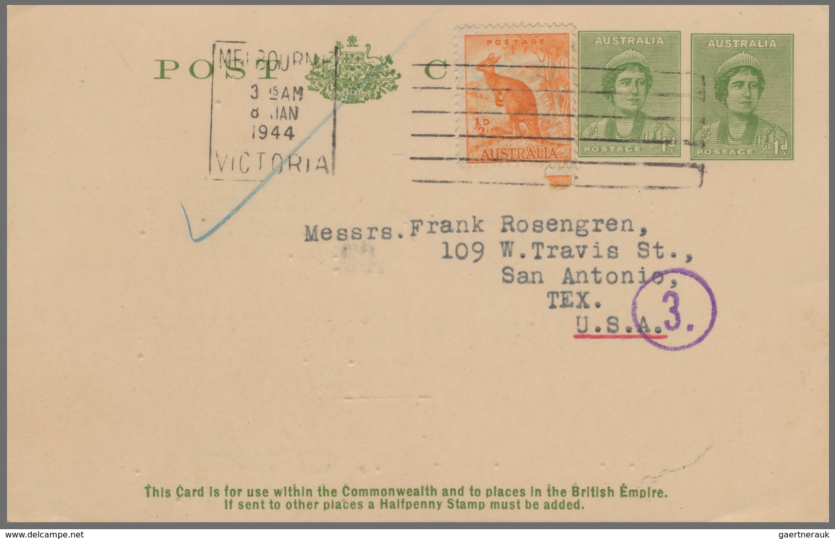 Australien - Ganzsachen: 1950/89 (ca.) Two-volumes Postal Stationery Collection Of Approx. 395 Unuse - Postal Stationery