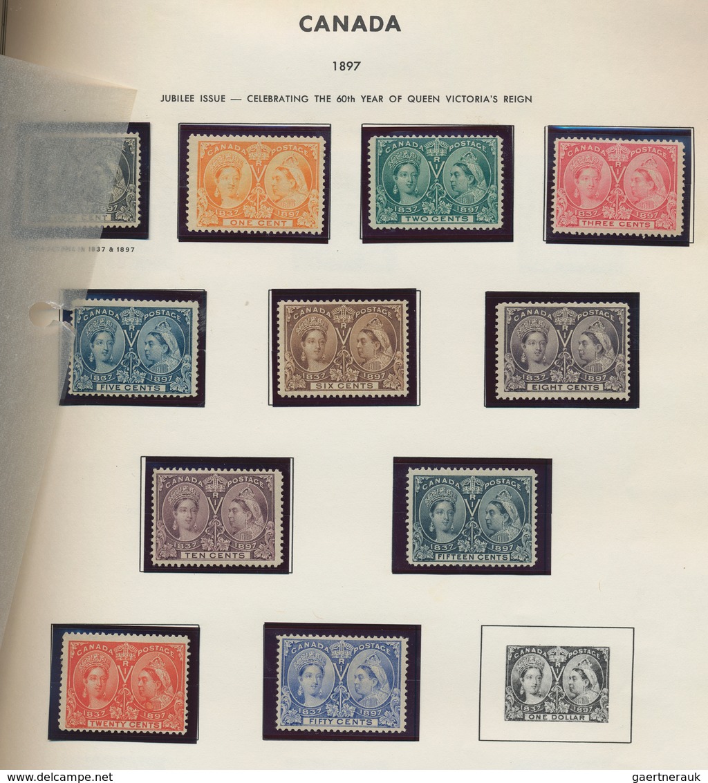 Canada: 1868/1994, A Splendid Mint Collection In Three Albums, From A Nice Selection Of QV Heads, 18 - Sammlungen