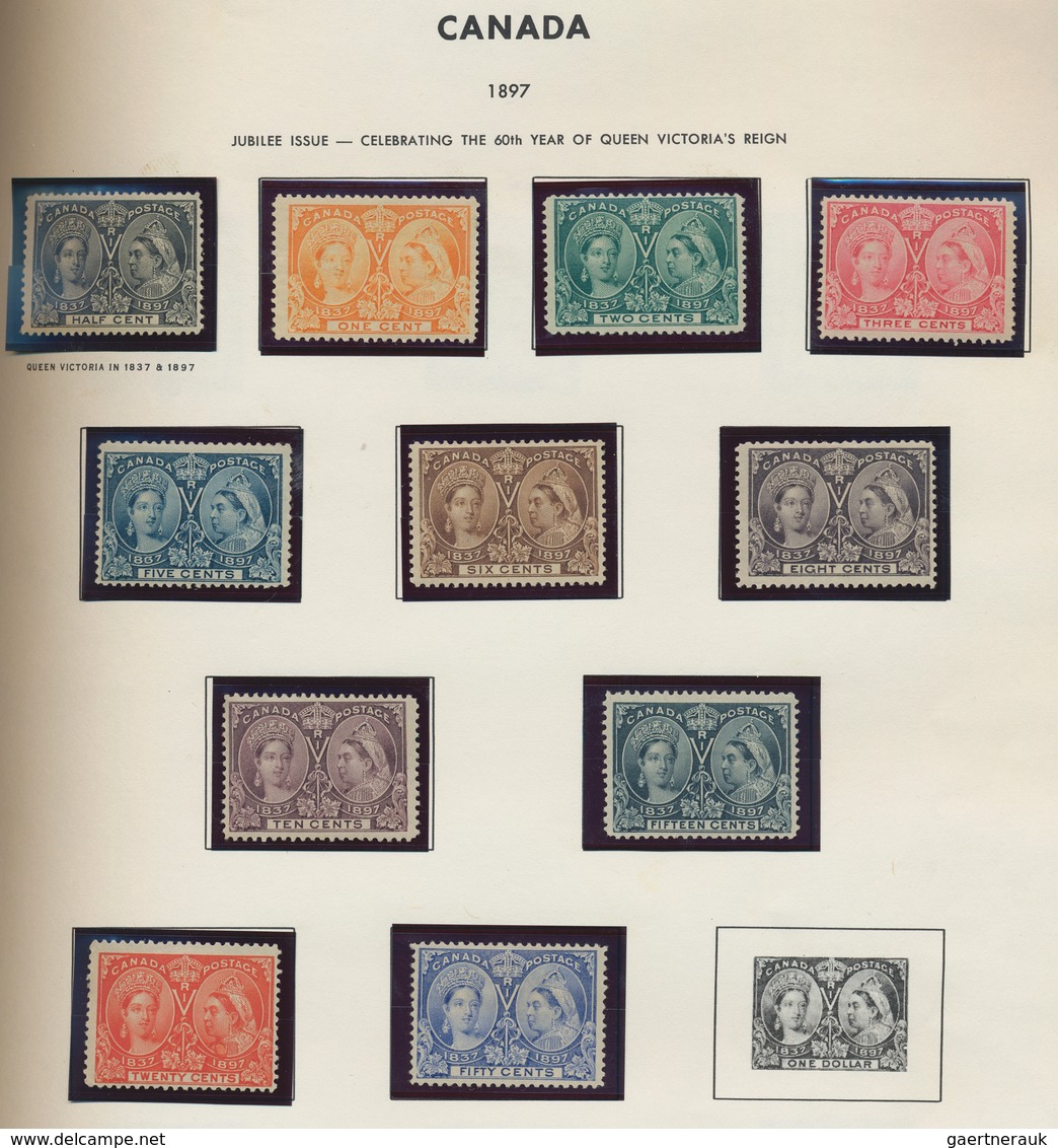 Canada: 1868/1994, A Splendid Mint Collection In Three Albums, From A Nice Selection Of QV Heads, 18 - Sammlungen