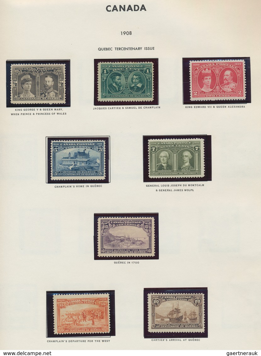 Canada: 1868/1994, a splendid mint collection in three albums, from a nice selection of QV heads, 18