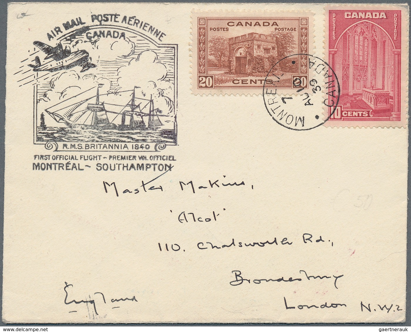 Canada: 1889/1948, Canada/Newfoundland, Group Of 25 Covers/cars, Incl. Attractive Frankings, Registe - Collections