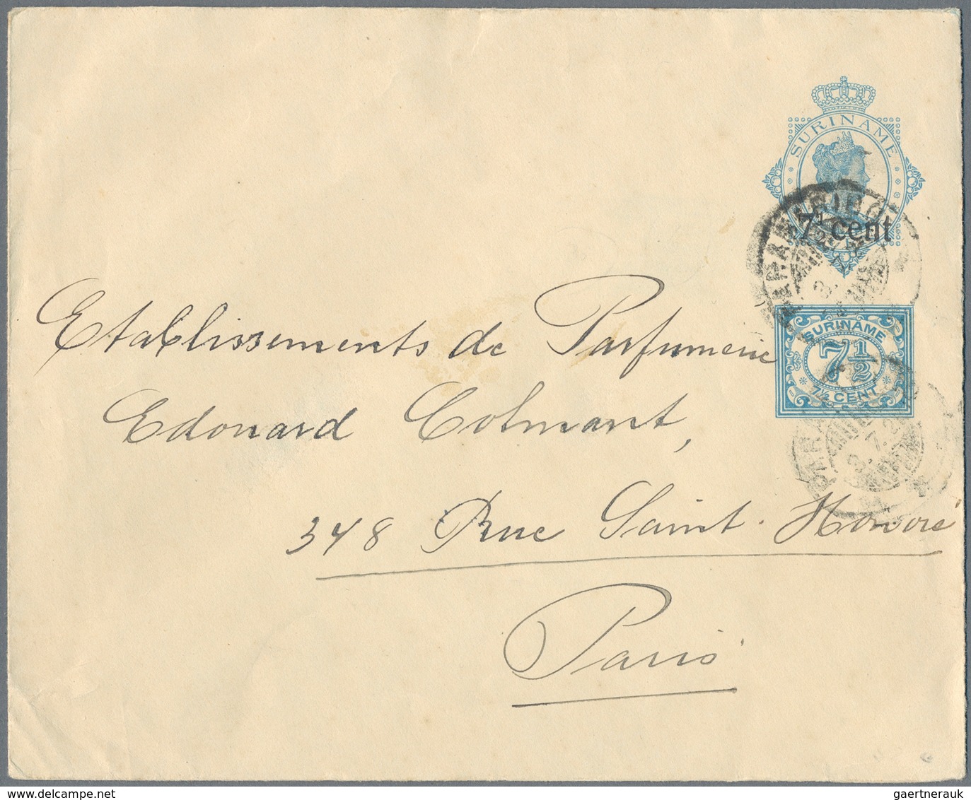 Curacao: 1884/1942, Covers (5), Used Ppc (2) And Used Stationery (11 Inc. Uprates) Inc. Registration - Niederländische Antillen, Curaçao, Aruba