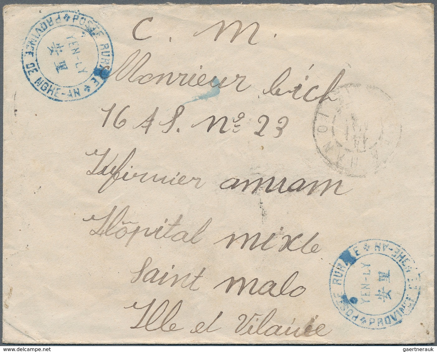 Französisch-Indochina: 1905/1935 (ca.), Assortment Of 20 Entires, Some Stronger Postal Wear, Incl. B - Covers & Documents