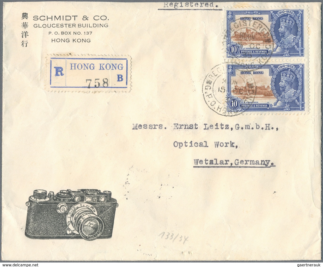Hongkong: 1911/97, 22 Covers And Cards Including 2 First Day Covers Of KGVI Coronation Issues, As We - Other & Unclassified