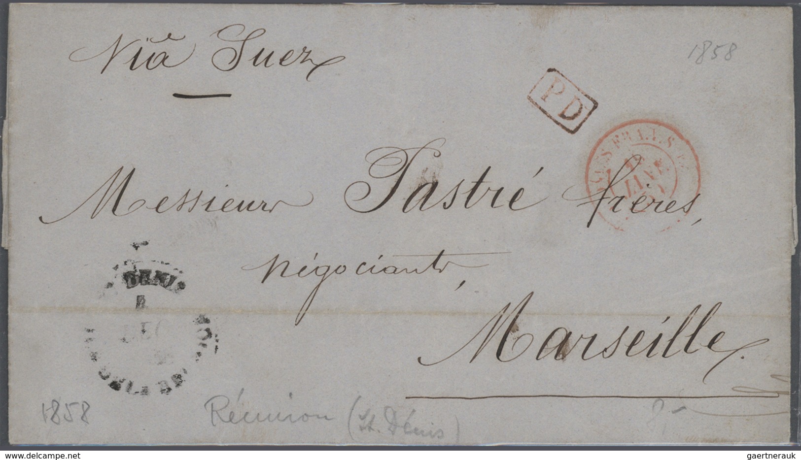 Indien - Vorphilatelie: 1807-1860 Ca.- HANDSTRUCK COVERS: Collection Of 49 Stampless Covers, Many Wr - ...-1852 Vorphilatelie