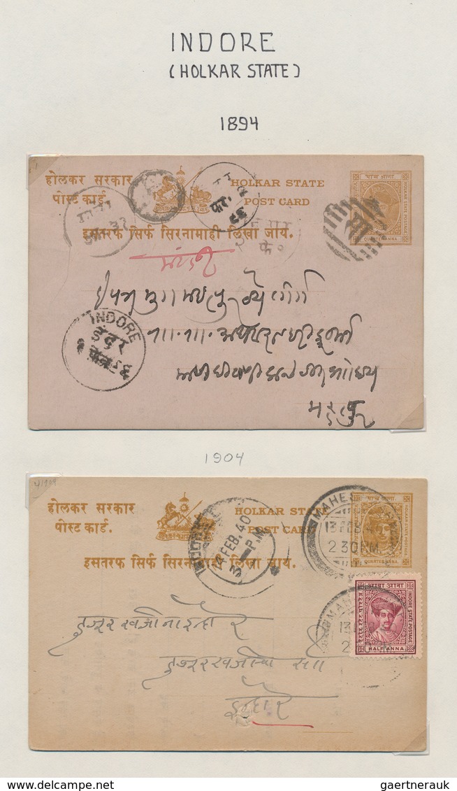 Indien - Ganzsachen: 1860s/1960s Postal Stationery Collection Of About 220 Mostly Used Postal Statio - Unclassified